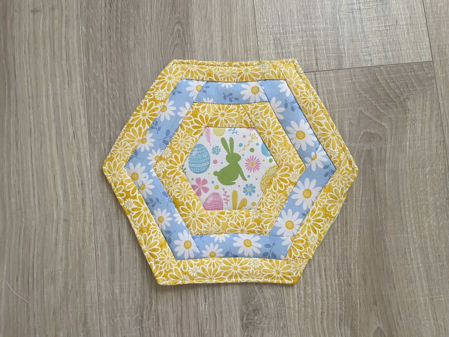 Easter and Spring Hot Pads, Set of 2 Quilted Mug Rugs