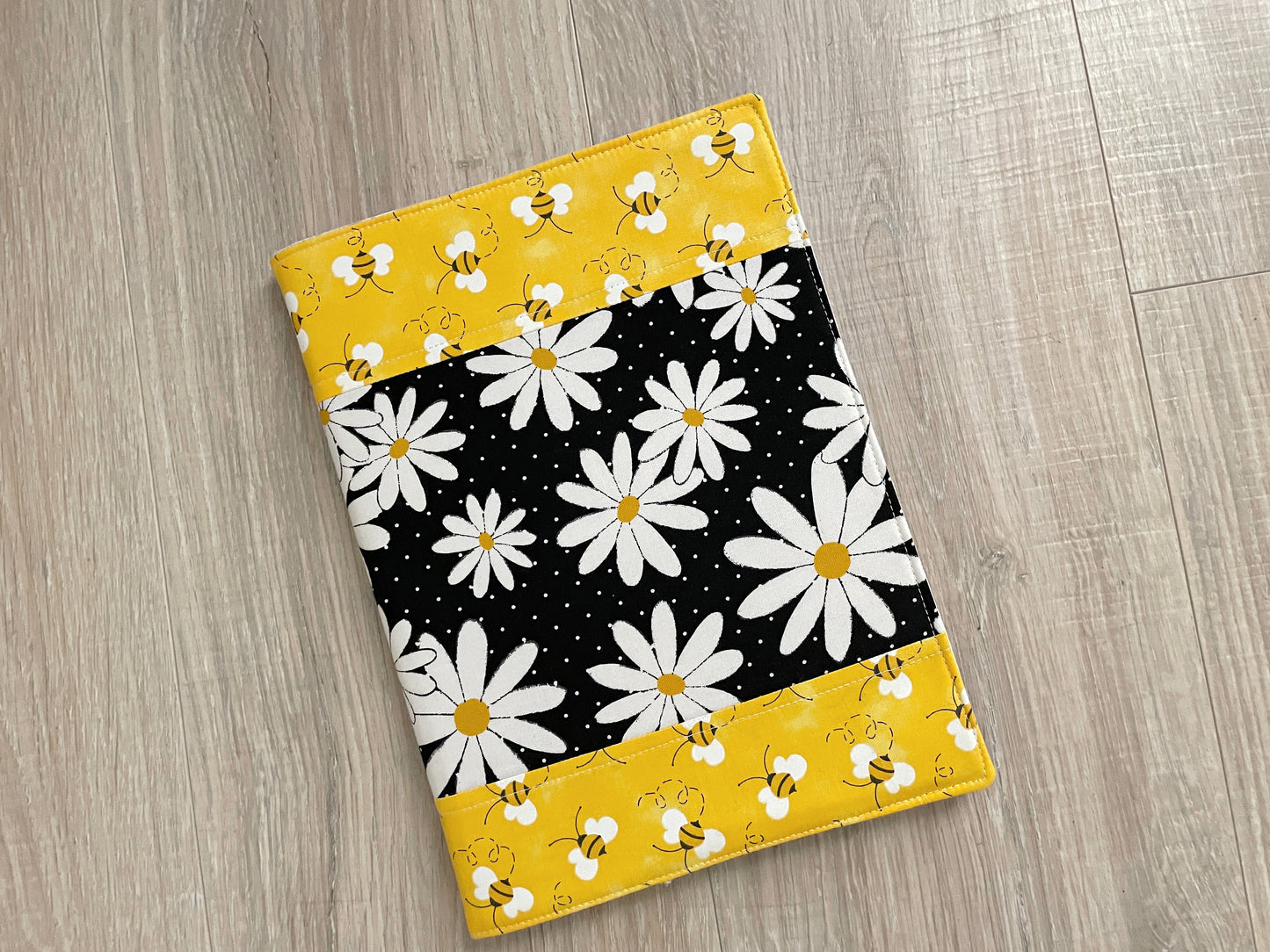 Daisy Bee Patchwork Composition Notebook Cover