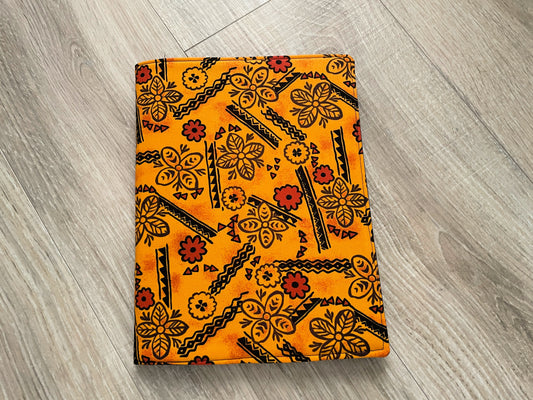 Composition Notebook Cover, Handmade Fabric Journal, African Florals