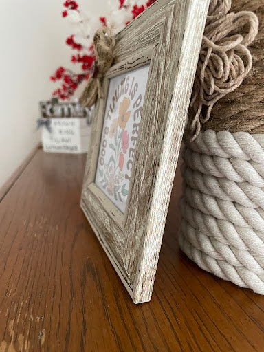 Gods Timing Is Perfect, Small Christian Sign, Faith Based Gift, Tier Tray Inspirational Decor