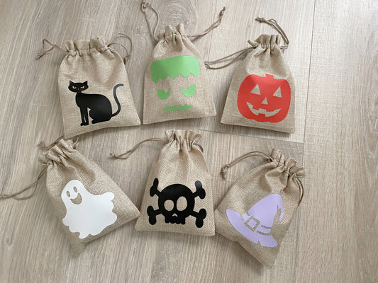 Halloween Treat Bags, Personalized Halloween Party Favors
