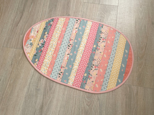 Handmade Table Runner, Spring Easter Quilted Table Runner