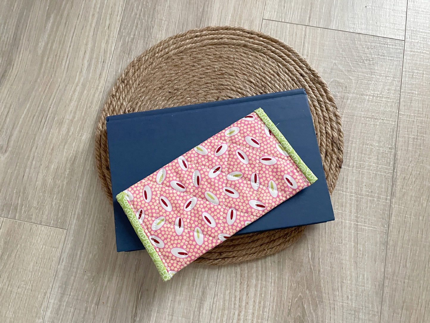 Pink & Green Mixed‑Print Eyeglass Case