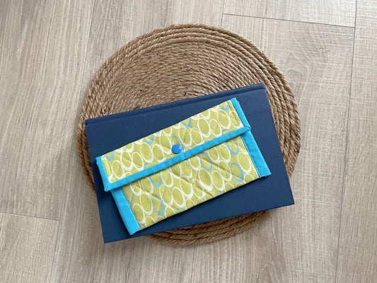 Blue & Green Retro Oval Eyeglass Case