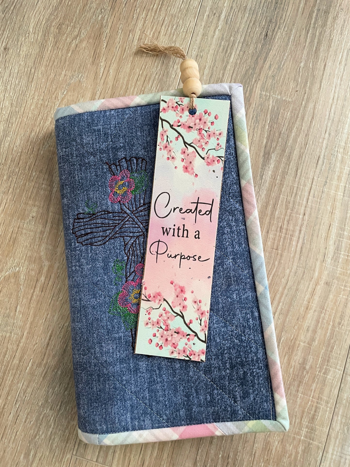 Floral Bible Verse Bookmarks, Set of 4 with Beaded Tassel, Bundle 1