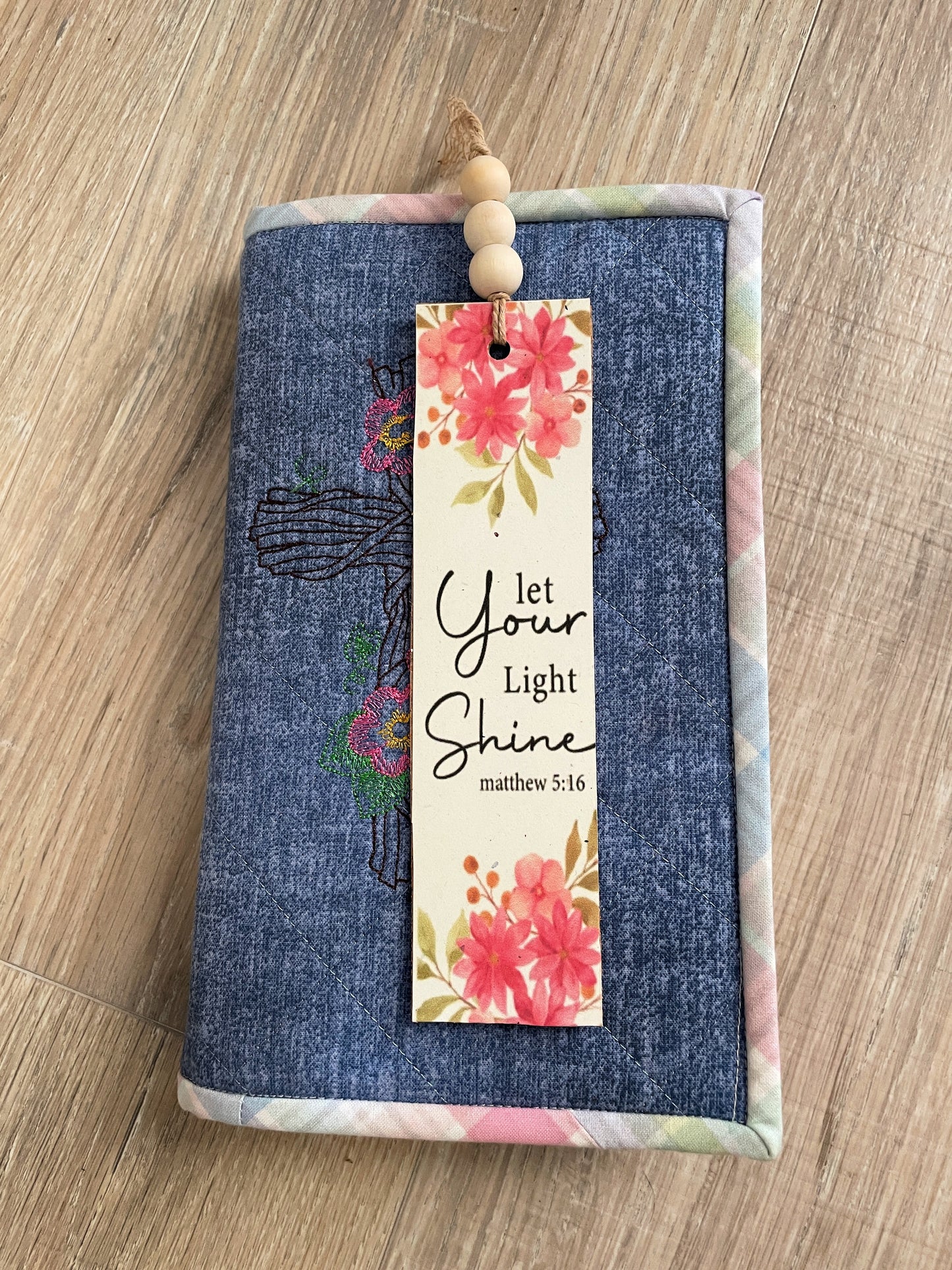 Floral Bible Verse Bookmarks, Set of 4 with Beaded Tassel, Bundle 2