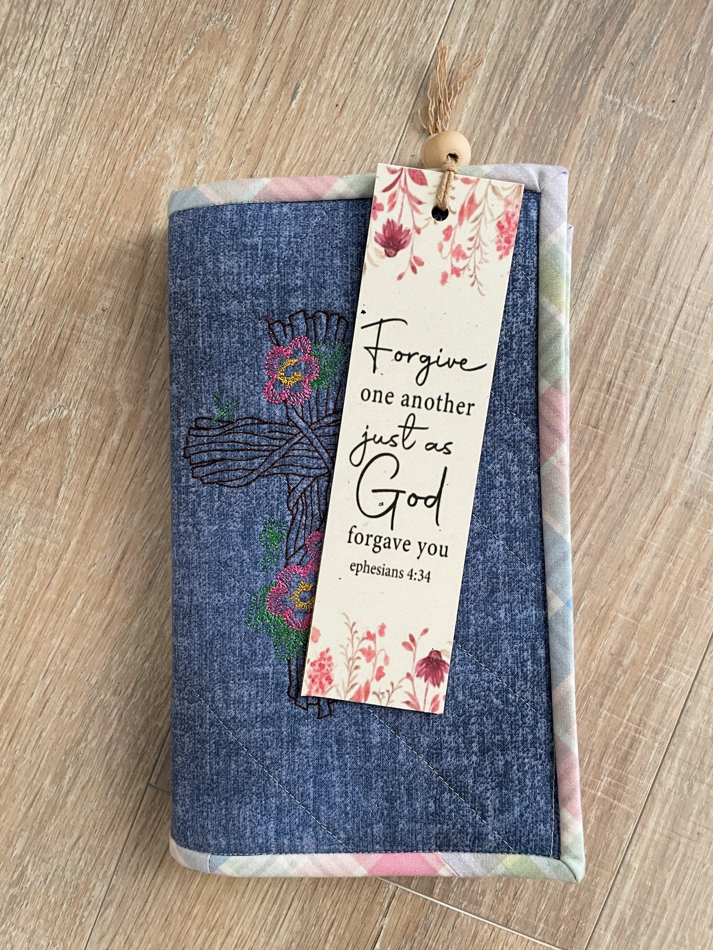Floral Bible Verse Bookmarks, Set of 4 with Beaded Tassel, Bundle 3