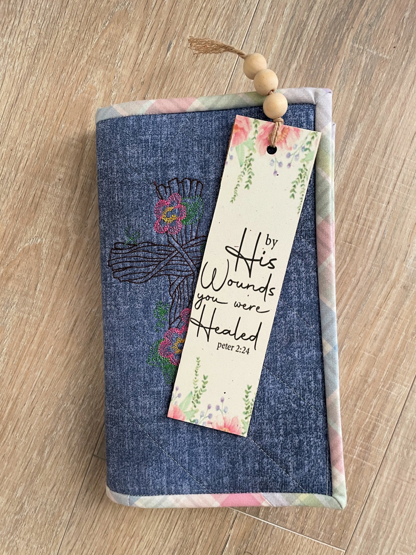 Floral Bible Verse Bookmarks, Set of 4 with Beaded Tassel, Bundle 3