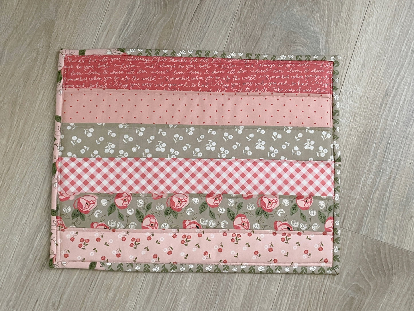 Handmade Casserole Hot Pad, Quilted Floral Kitchen Decor, Oversized Kitchen Potholder, Shabby Chic Table Topper