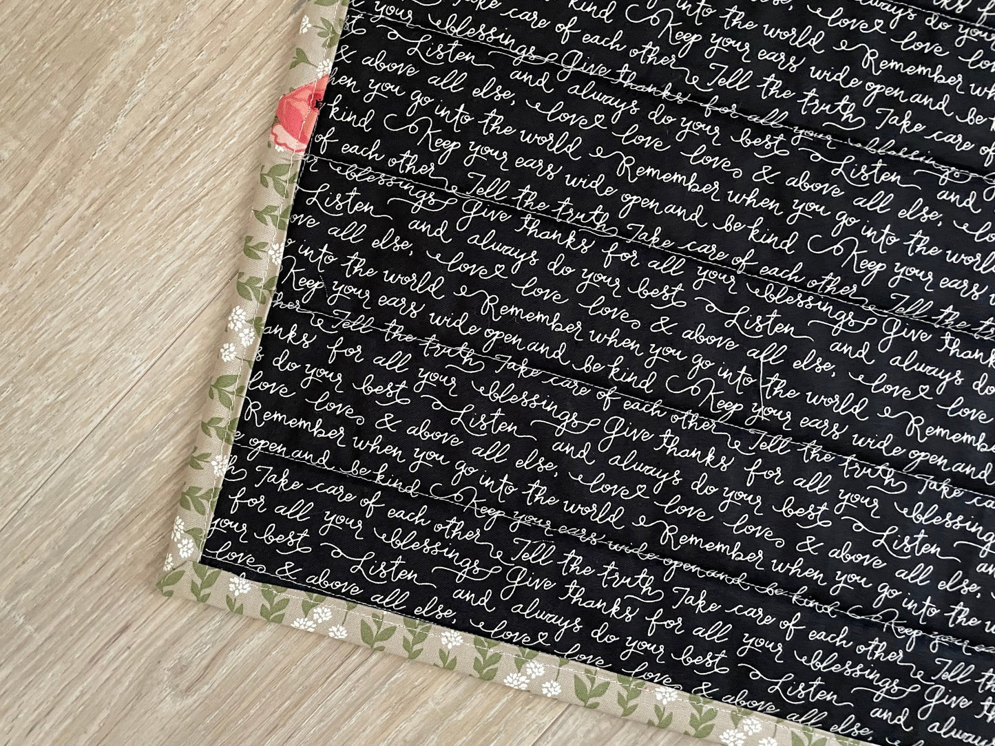 Handmade Casserole Hot Pad, Quilted Floral Kitchen Decor, Oversized Kitchen Potholder, Shabby Chic Table Topper