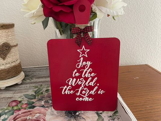 Mini Christmas Cutting Board Sign - Faith-Based Holiday Decor