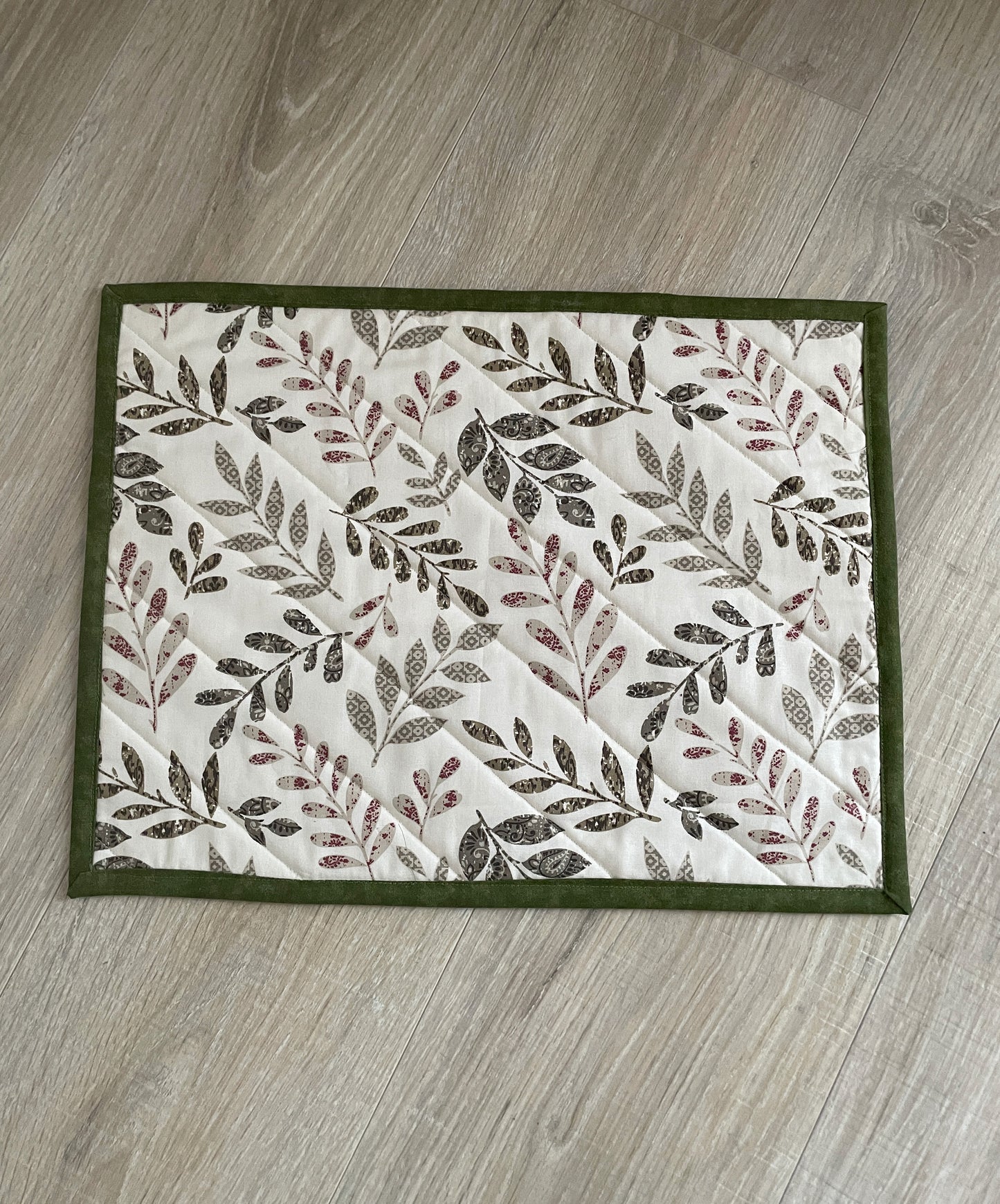Handmade Quilted Casserole Hot Pad, Scrappy Oversized Fall Kitchen Potholder