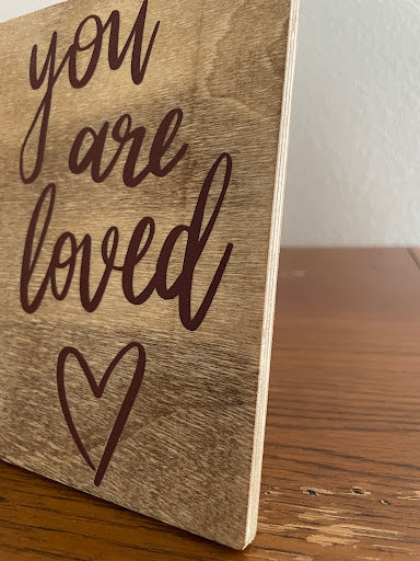 Baby Picture Heart Frame - You Are Loved Nursery Decor