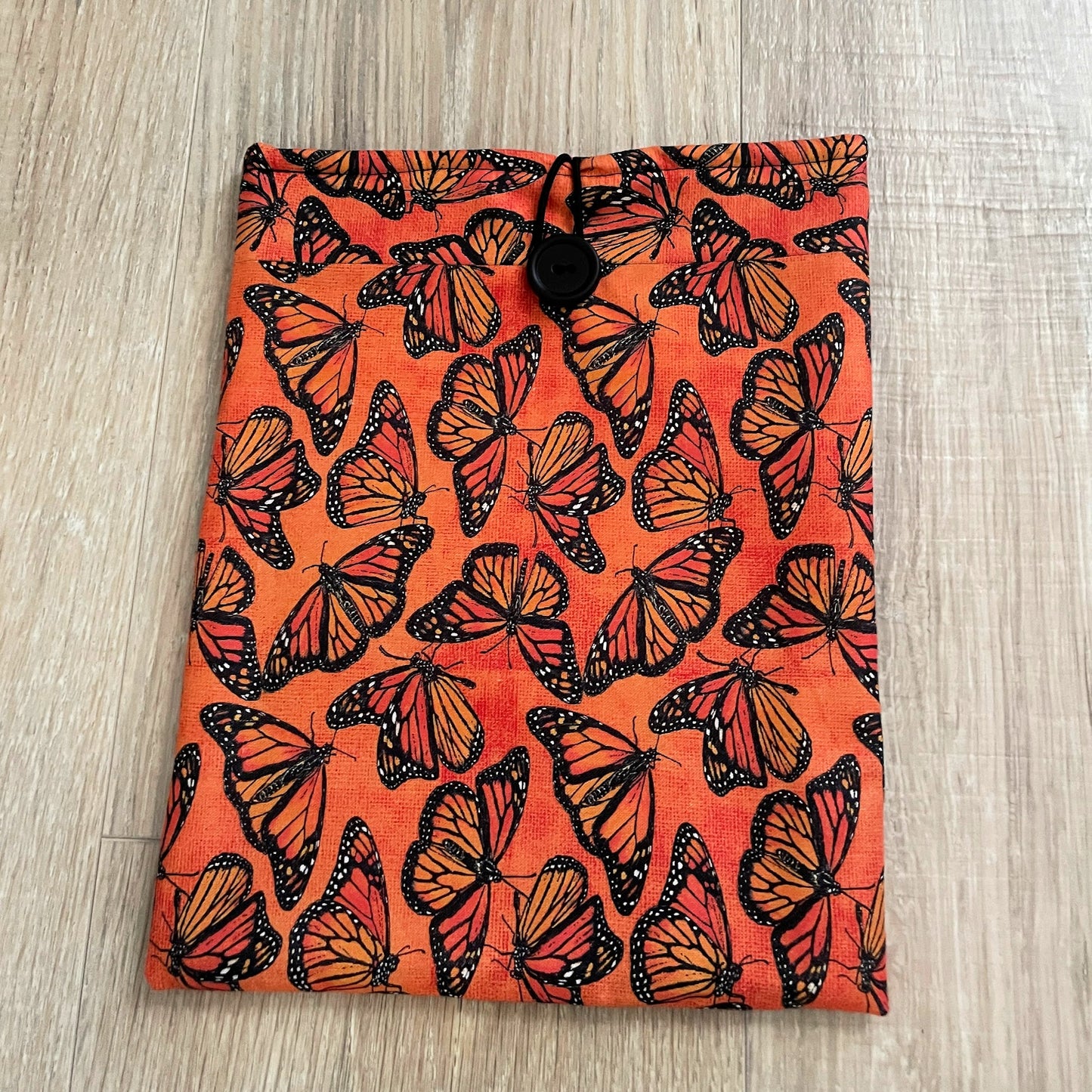 Book Sleeve for Books or Tablets, Padded Butterfly Bible Cover