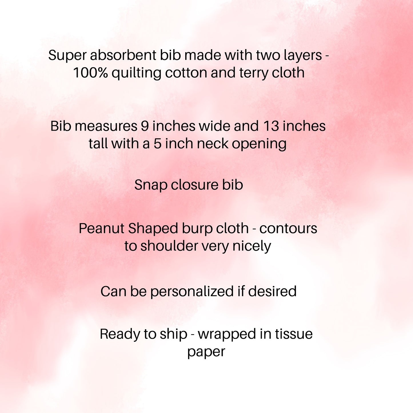 Sweet Baby Girl Shower Gift: Bib and Burp Cloth Set with Flowers and Animals
