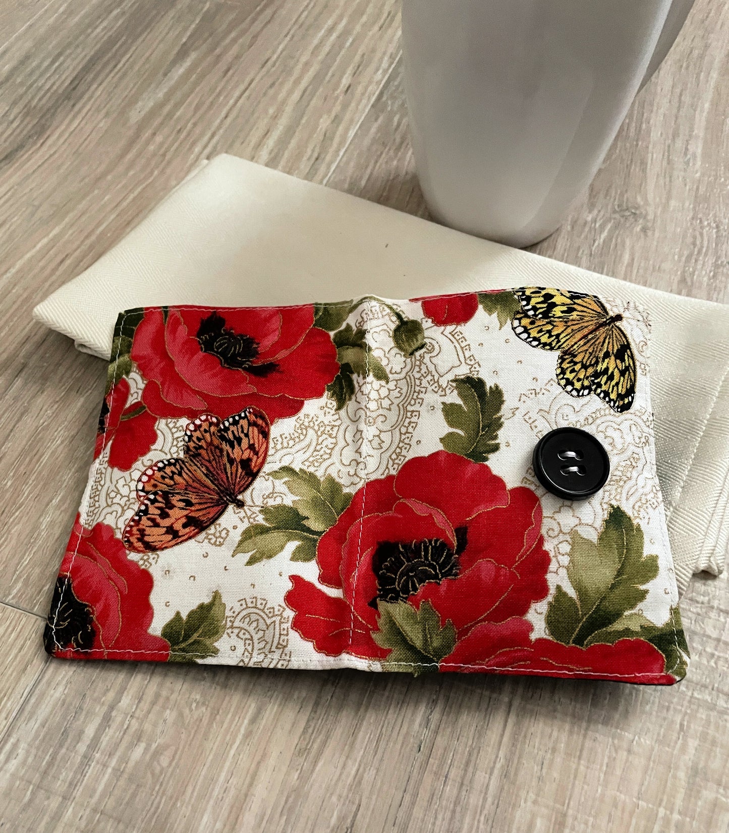 Tea Wallet, Tea Bag Holder Handmade