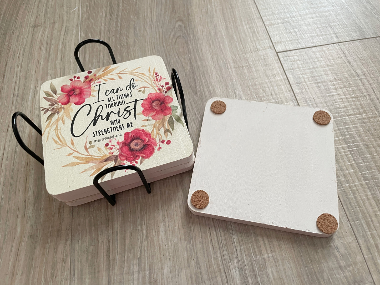 Christian Bible Verse Coaster Set