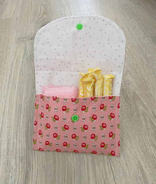 Privacy Pouch Tampon and Sanitary Pad Case Holder