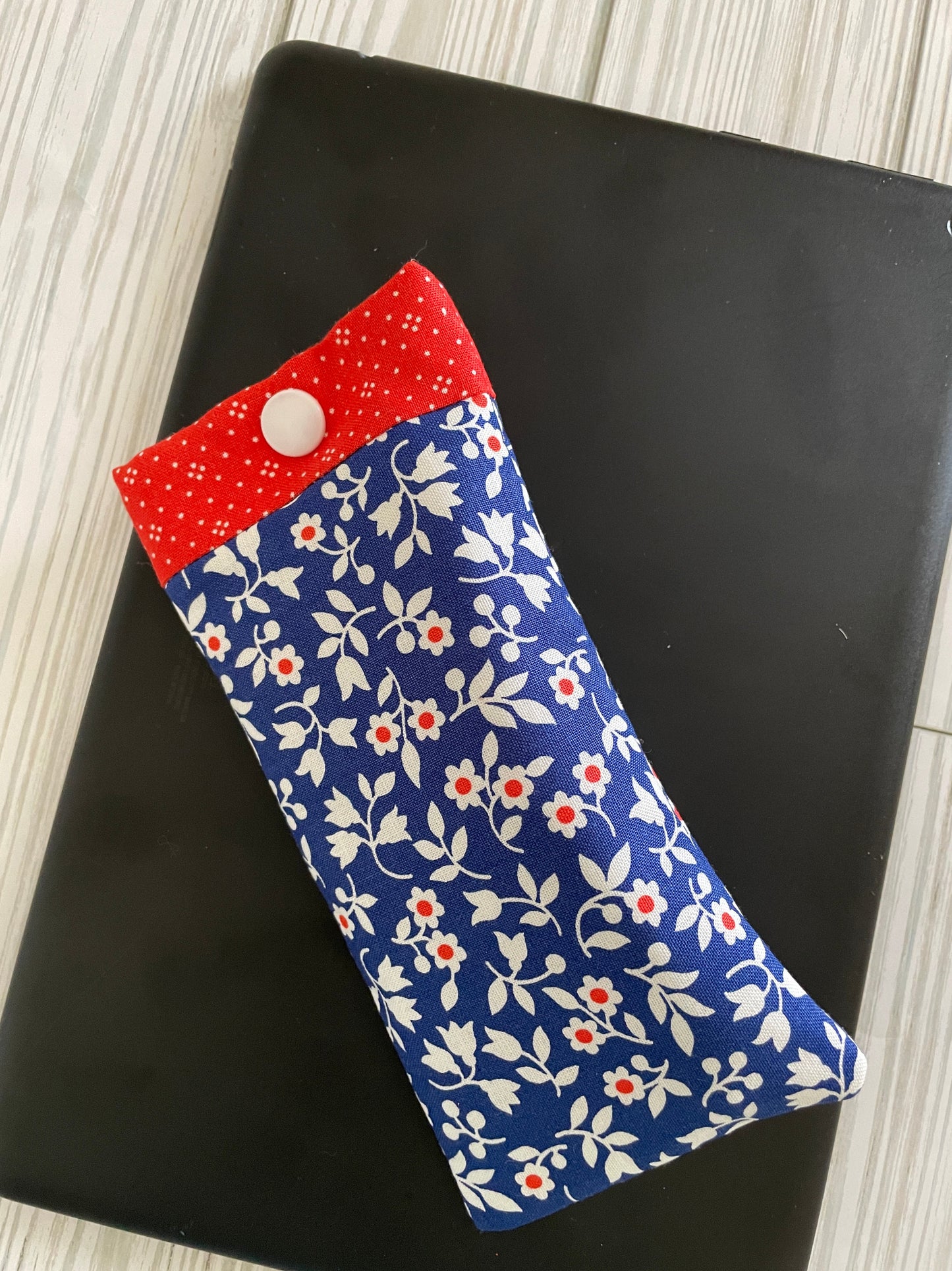 Quilted Eyeglass Sleeve, Handmade Sunglass Pouch