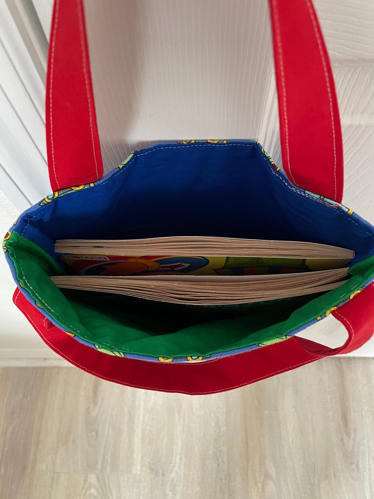 Kids Activity Tote Bag with Crayons, Cars, Trains, and Airplanes