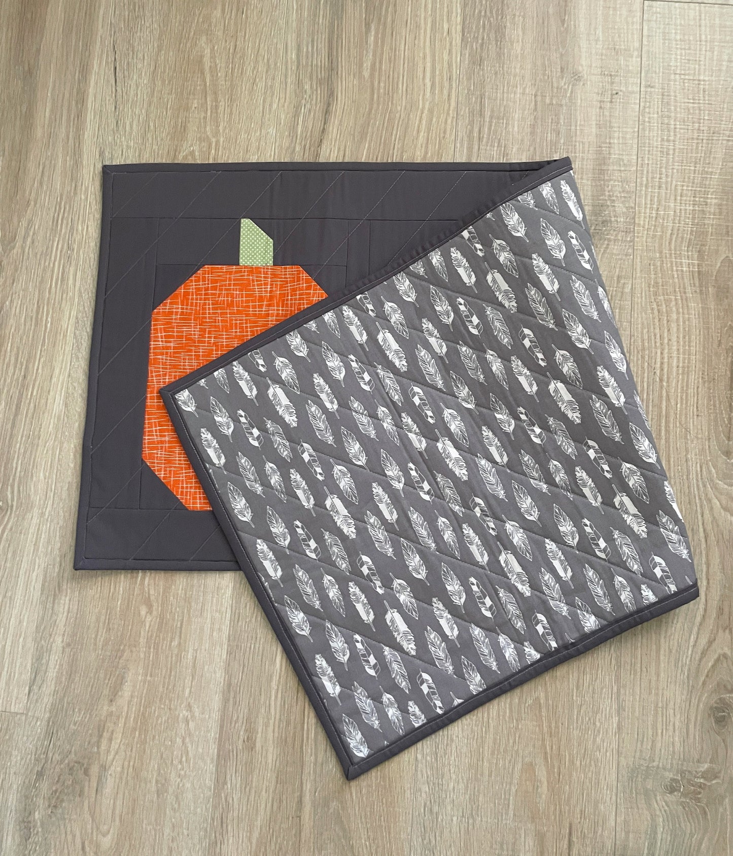 Handmade Fall Table Runner, Pumpkin Patch