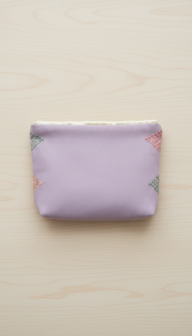 Personalized Cotton Zipper Pouch