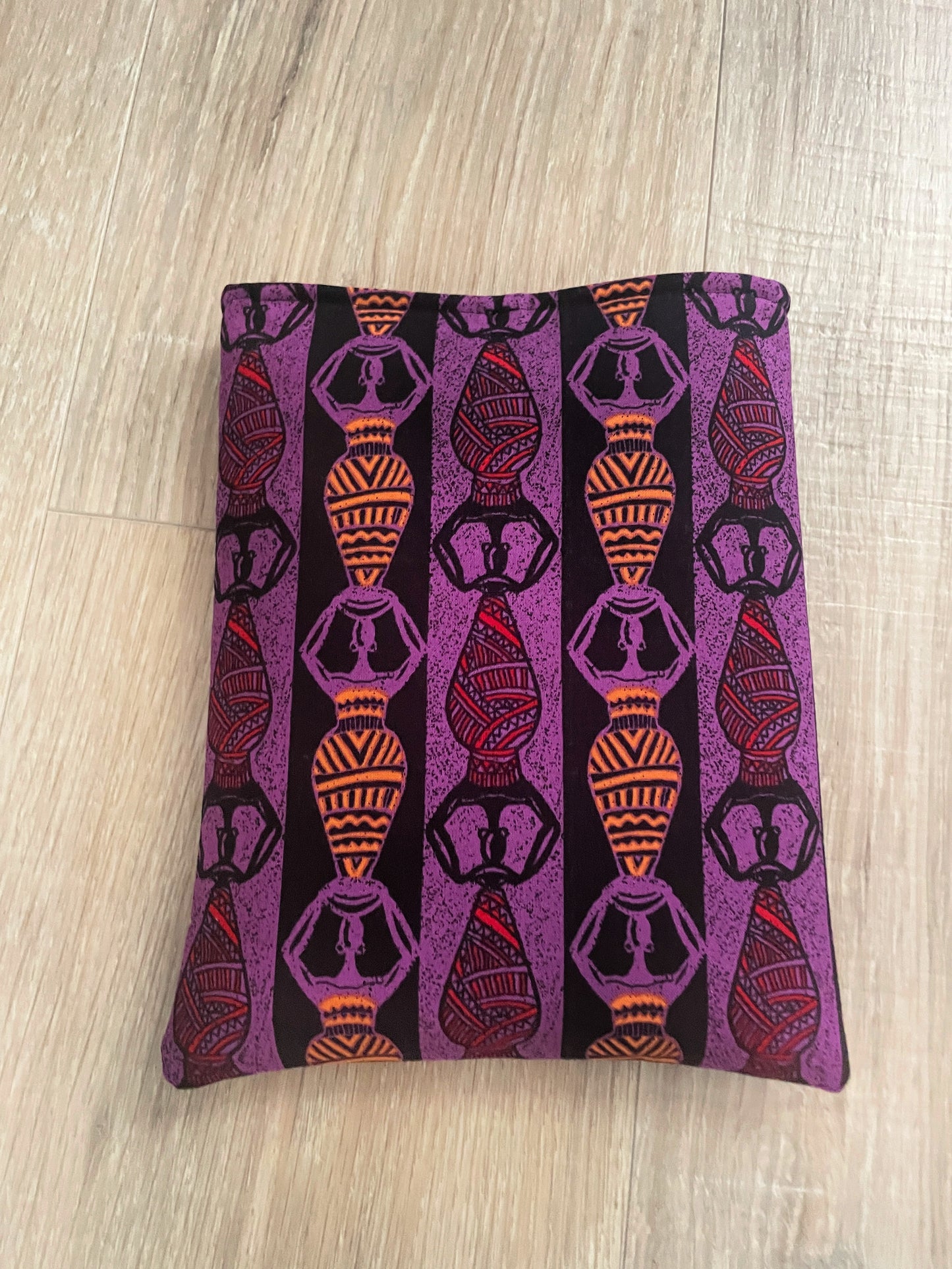 Padded Kindle or Book Sleeve with Closure, African Ladies