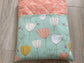 Modern Quilted Book & E‑Reader Sleeve – Large 8.5x10.5 Cover with Pocket
