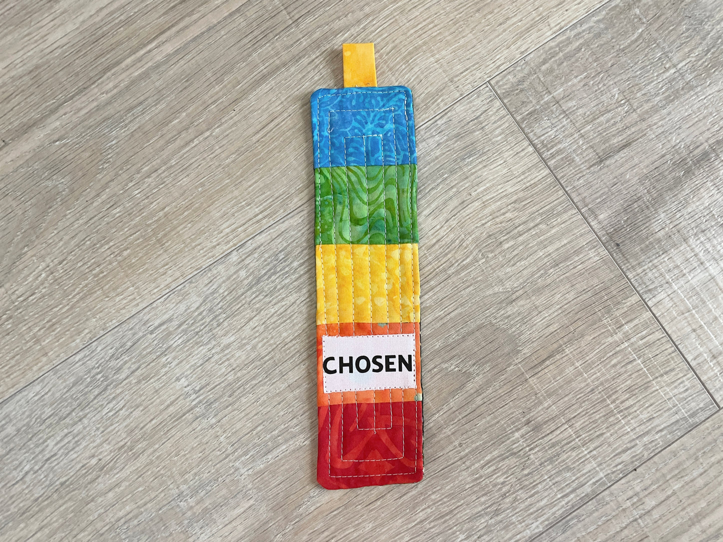 Bright & Bold Quilted Scripture Bookmarks – Set of 4 Handmade Pieces