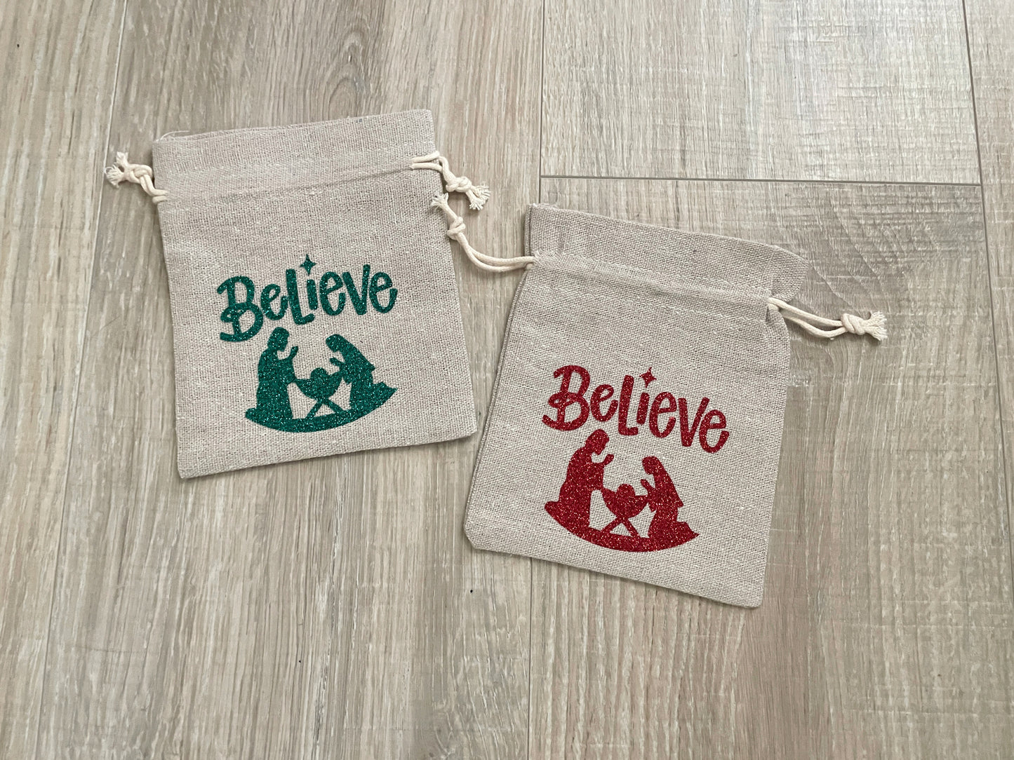 Nativity Gift Bags – Believe Christmas Favor Set