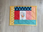 Quilted Mug Rug: Christian Desk Decor, "Be The Light"