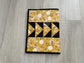 Composition Notebook Cover, Quilted Handmade Fabric Journal, Wildflowers
