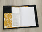 Composition Notebook Cover, Quilted Handmade Fabric Journal, Wildflowers