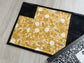 Composition Notebook Cover, Quilted Handmade Fabric Journal, Wildflowers