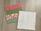 Quilted Cotton Dishcloths – Patchwork & Rose Set