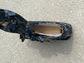 Navy Floral Quilted Bible Tote with Ties