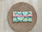 Blue & Green Retro Circles Eyeglass Case