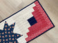 Red White Blue Quilted Table Runner
