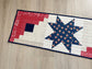 Red White Blue Quilted Table Runner