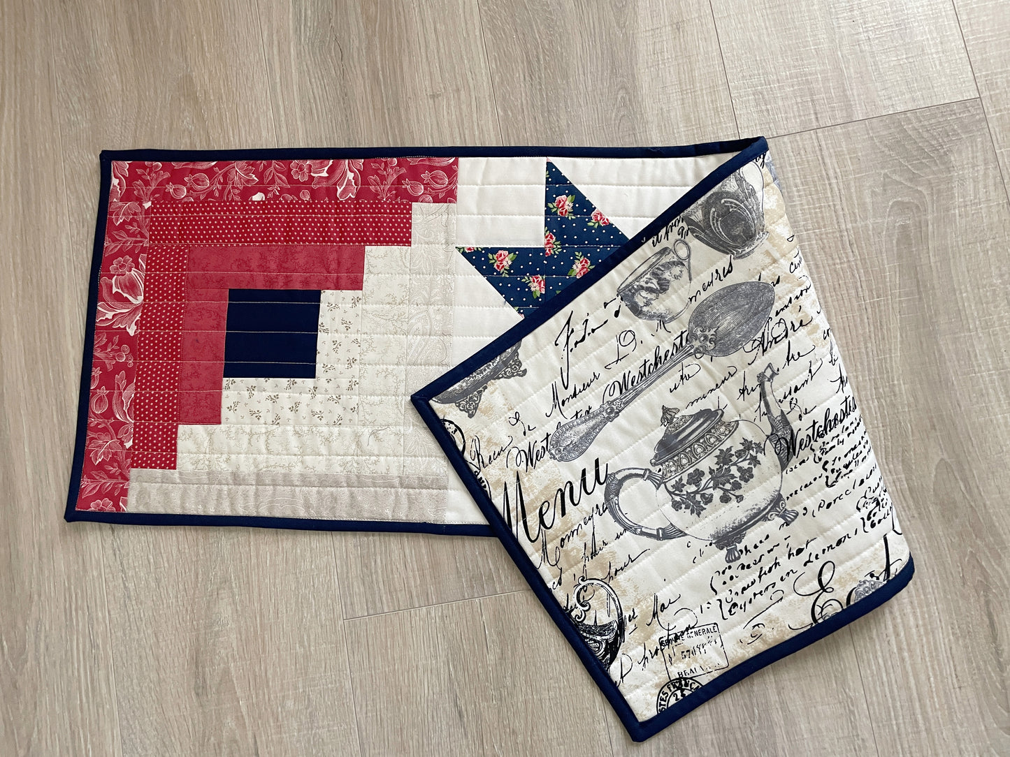 Red White Blue Quilted Table Runner