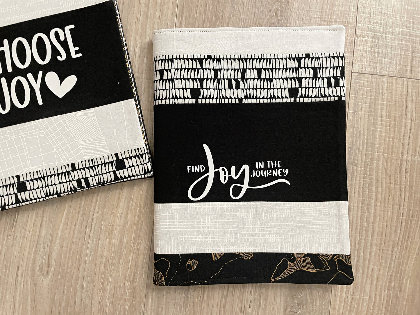 Black & White Patchwork Composition Notebook Cover