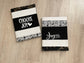 Black & White Patchwork Composition Notebook Cover