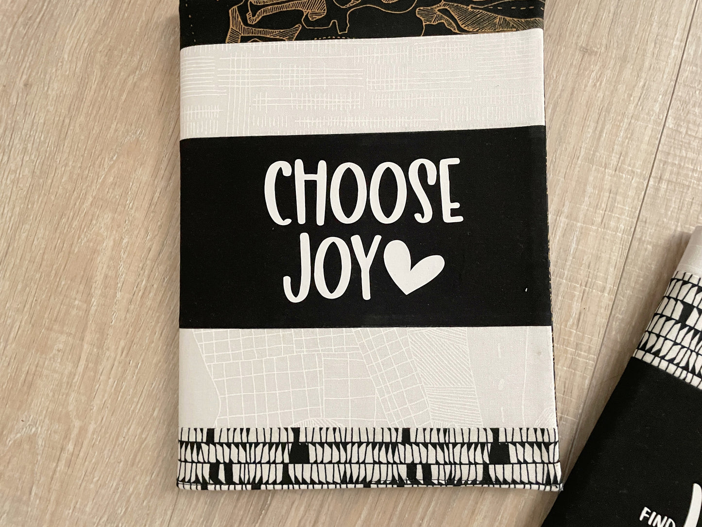 Black & White Patchwork Composition Notebook Cover