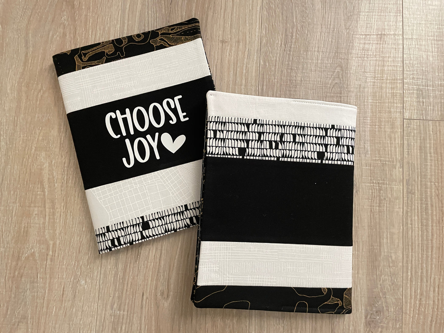 Black & White Patchwork Composition Notebook Cover
