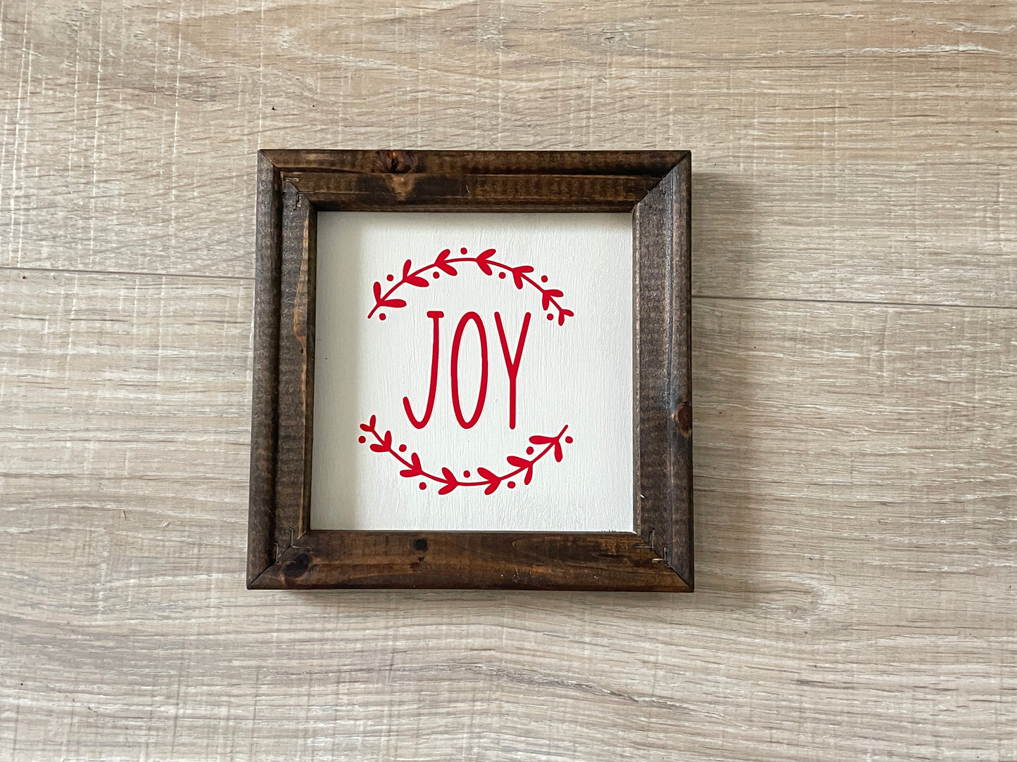 Wood Framed Christmas Signs | Rustic Farmhouse Holiday Wall Decor