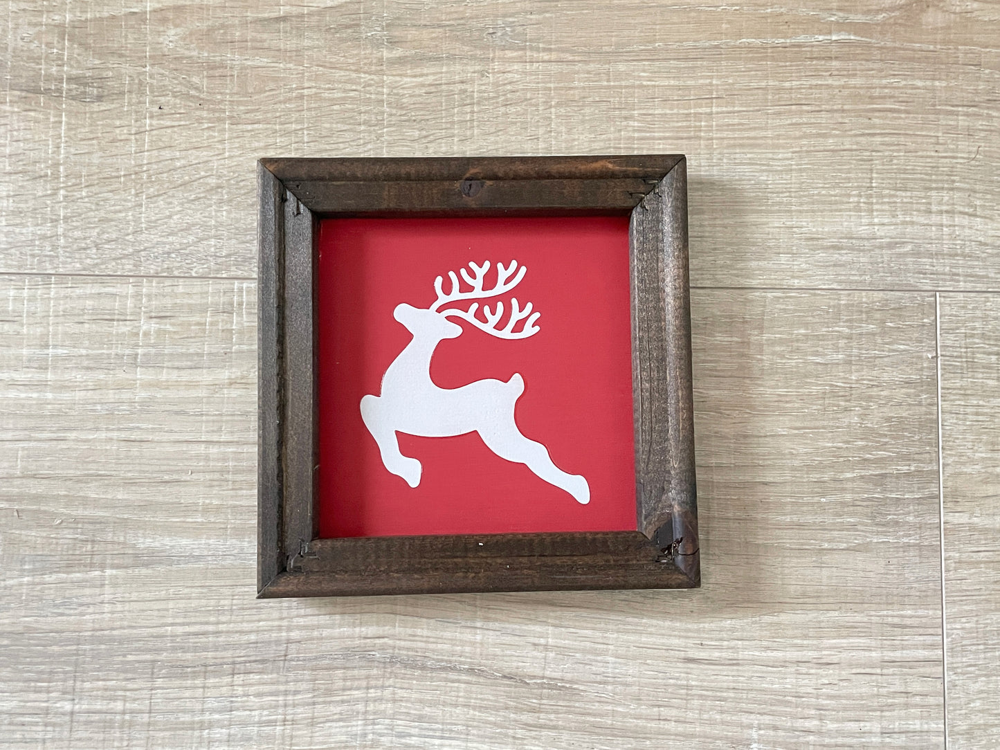 Wood Framed Christmas Signs | Rustic Farmhouse Holiday Wall Decor