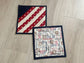 Patriotic Flag Hot Pads – Set of 2