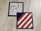 Patriotic Flag Hot Pads – Set of 2