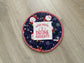 Quilted Christmas Potholders: Funny Santa Holiday Hot Pads - Set of 2