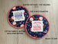 Quilted Christmas Potholders: Funny Santa Holiday Hot Pads - Set of 2